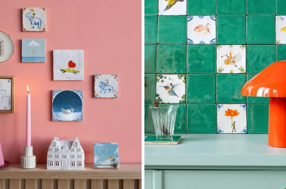 Eén tegeltje is geen tegeltje! Mix & match en maak je eigen mini-gallery aan de muur.